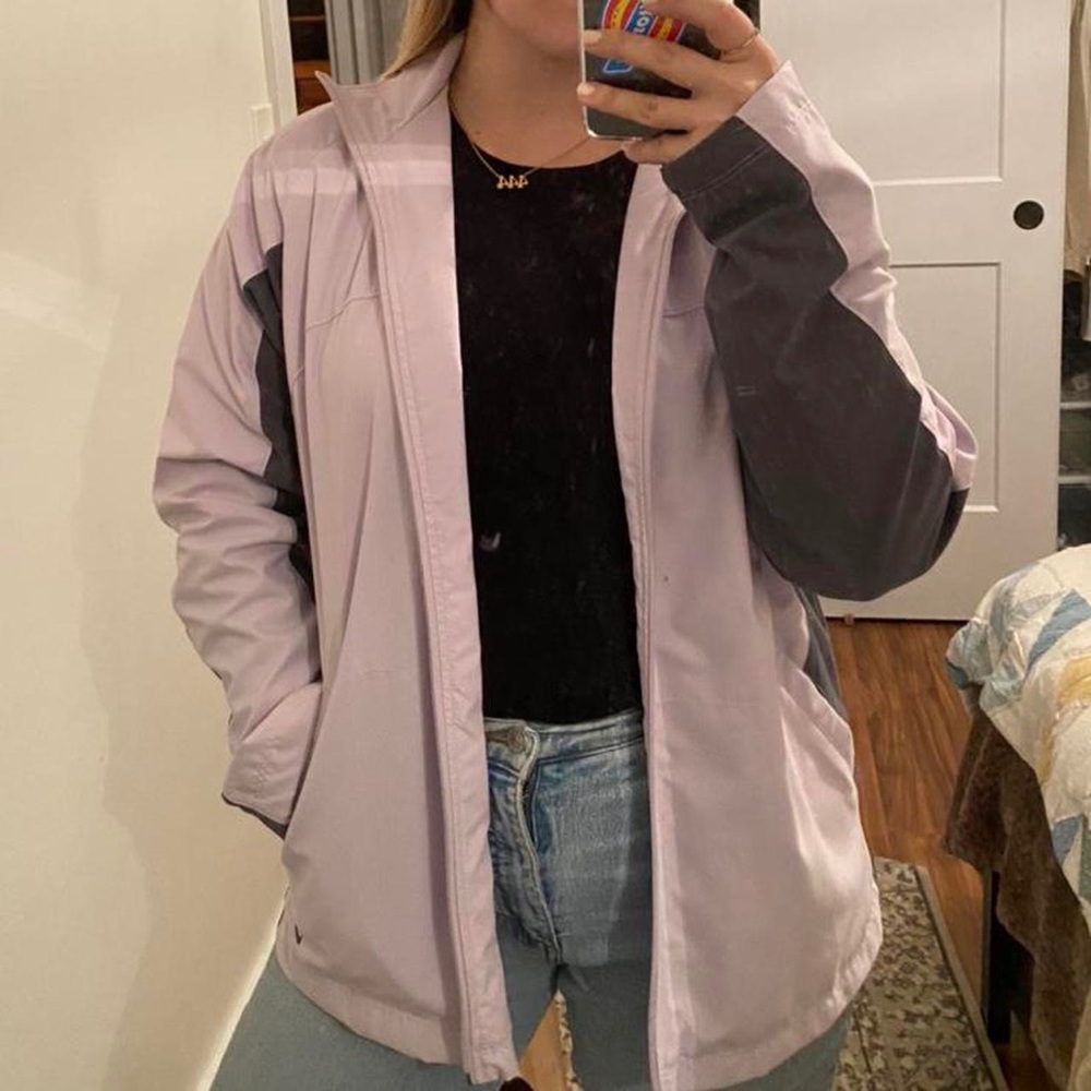 Lavender and Grey windbreaker